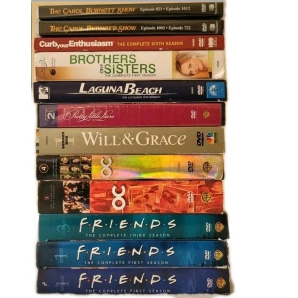 Lot Of 12 TV Show DVDS. Variety Different Seasons. Friends LaGuna Beach And More
